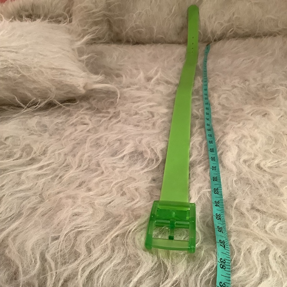 Lime Green Jelly Belt - Picture 3 of 5